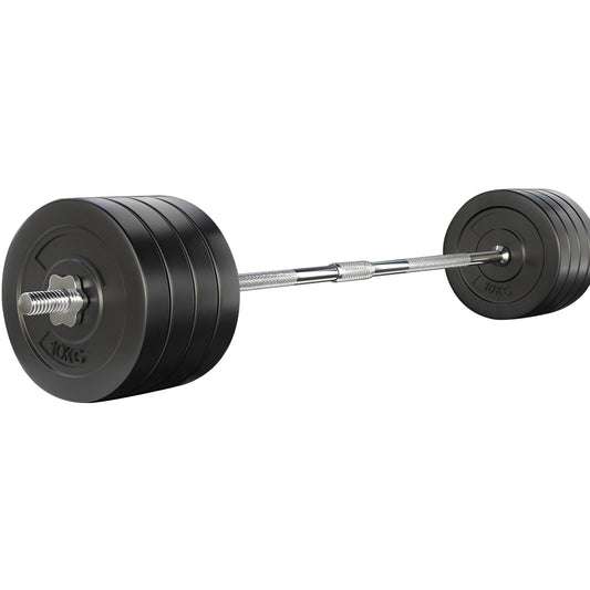 Everfit 88kg Barbell Set Weight Plates Bar Lifting Bench 168cm