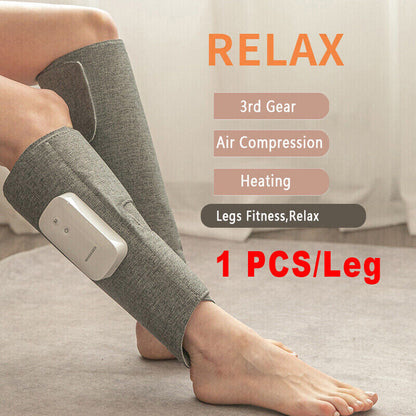 Leg Massager Heated Air Compression Foot Massage Calf Circulation Muscles Relax