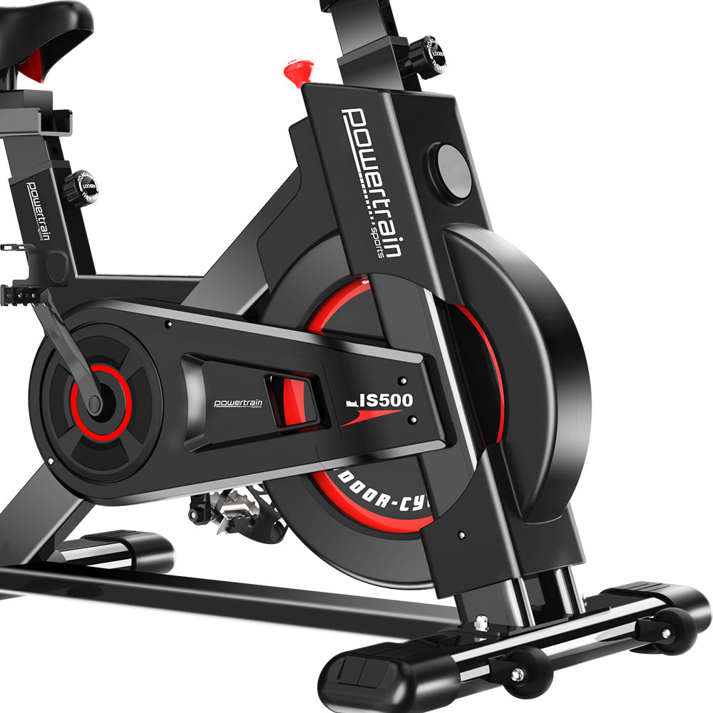 Powertrain IS-500 Heavy-Duty Exercise Spin Bike Electroplated - Black