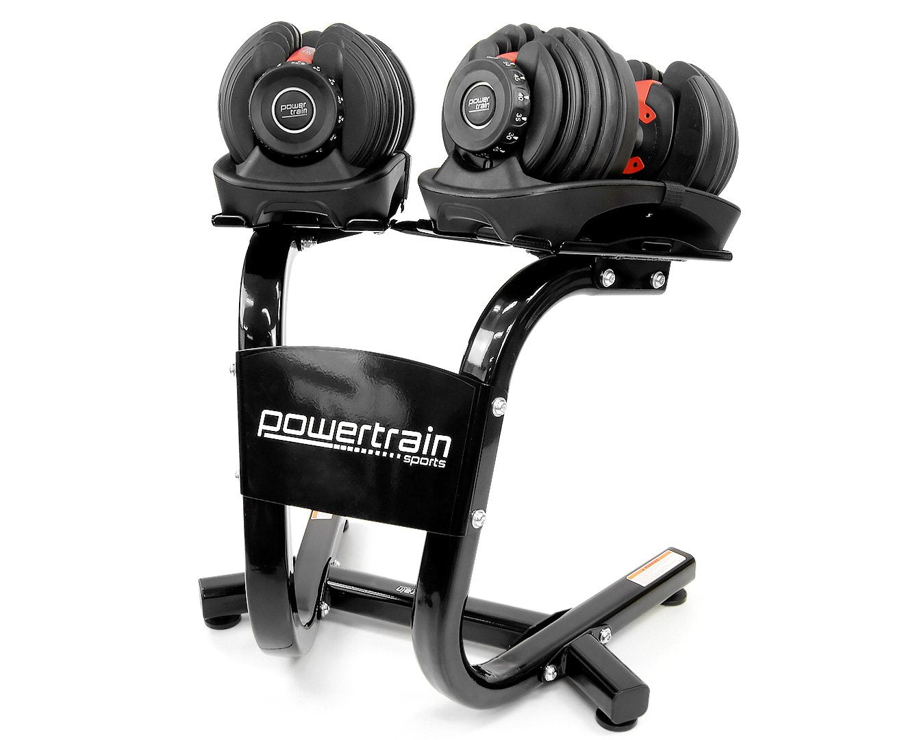 Powertrain 2x 24kg  Adjustable Dumbbells with Stand