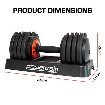 Powertrain GEN2 Pro Adjustable Dumbbell Set - 50kg