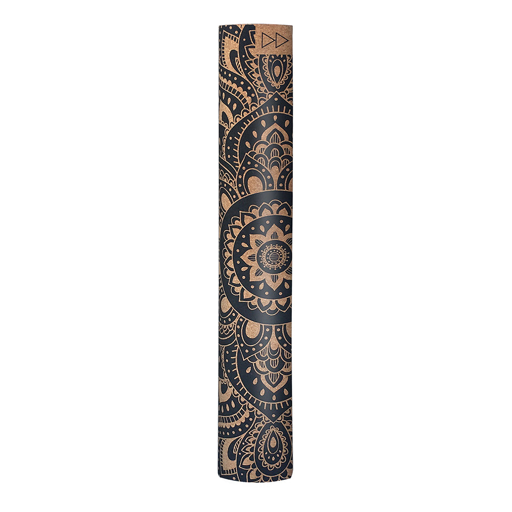 Yoga Design Lab Cork Yoga Mat 3.5mm Mandala Black