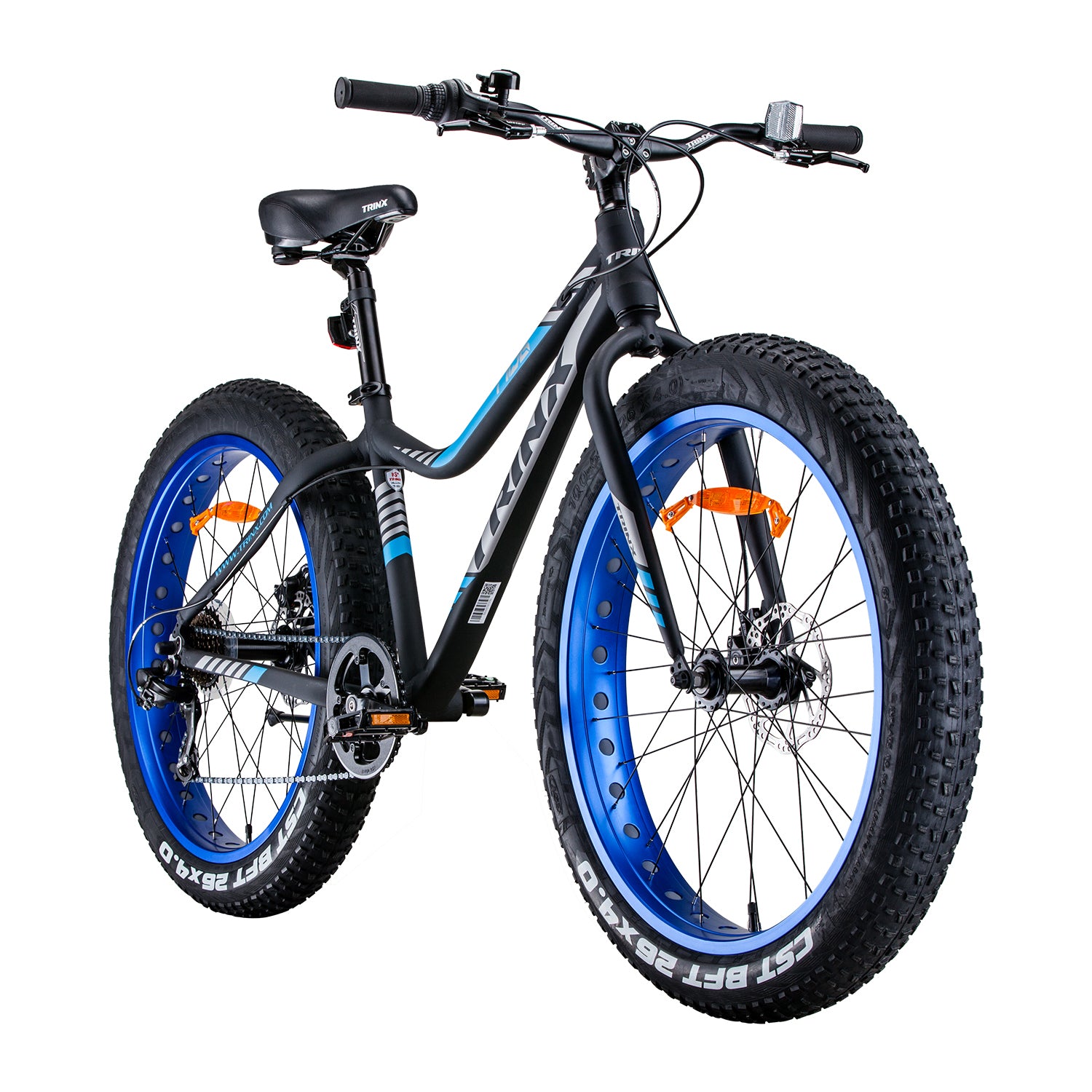 Trinx Tiger T106 Fat Bike Shimano 7 Speed Bicycle Blue