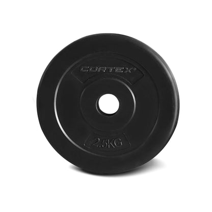 CORTEX 90kg EnduraCast Barbell Weight Set with Weight Tree