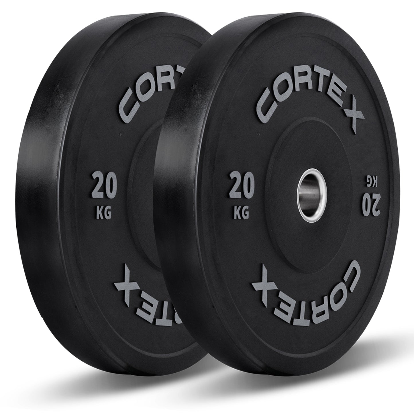 CORTEX 260kg Black Series V2 Rubber Olympic Bumper Plate Set 50mm with ZEUS100 Barbell