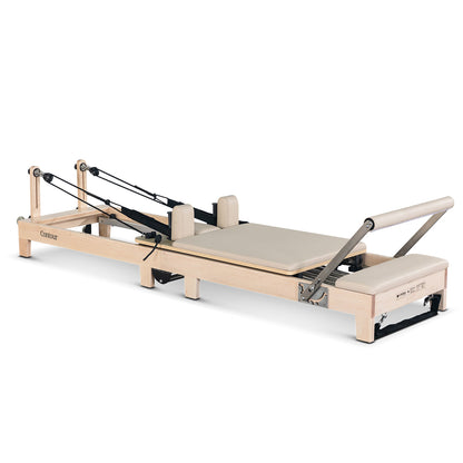 Lifespan Fitness Contour Folding Wooden Pilates Reformer Machine Set (Beige)