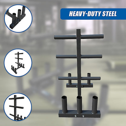 Olympic Weight Tree Bar Rack Holder Storage