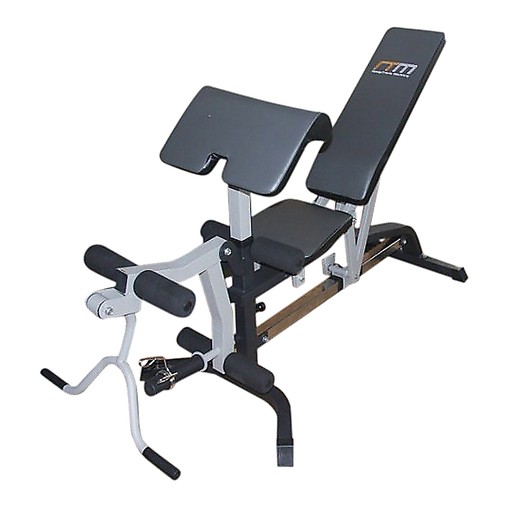 FID Flat Incline Decline Bench Press w/ Leg Extension