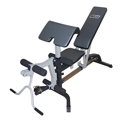 FID Flat Incline Decline Bench Press w/ Leg Extension