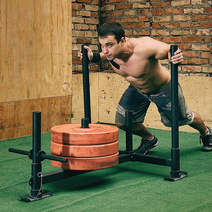 Heavy Duty Gym Sled with Harness