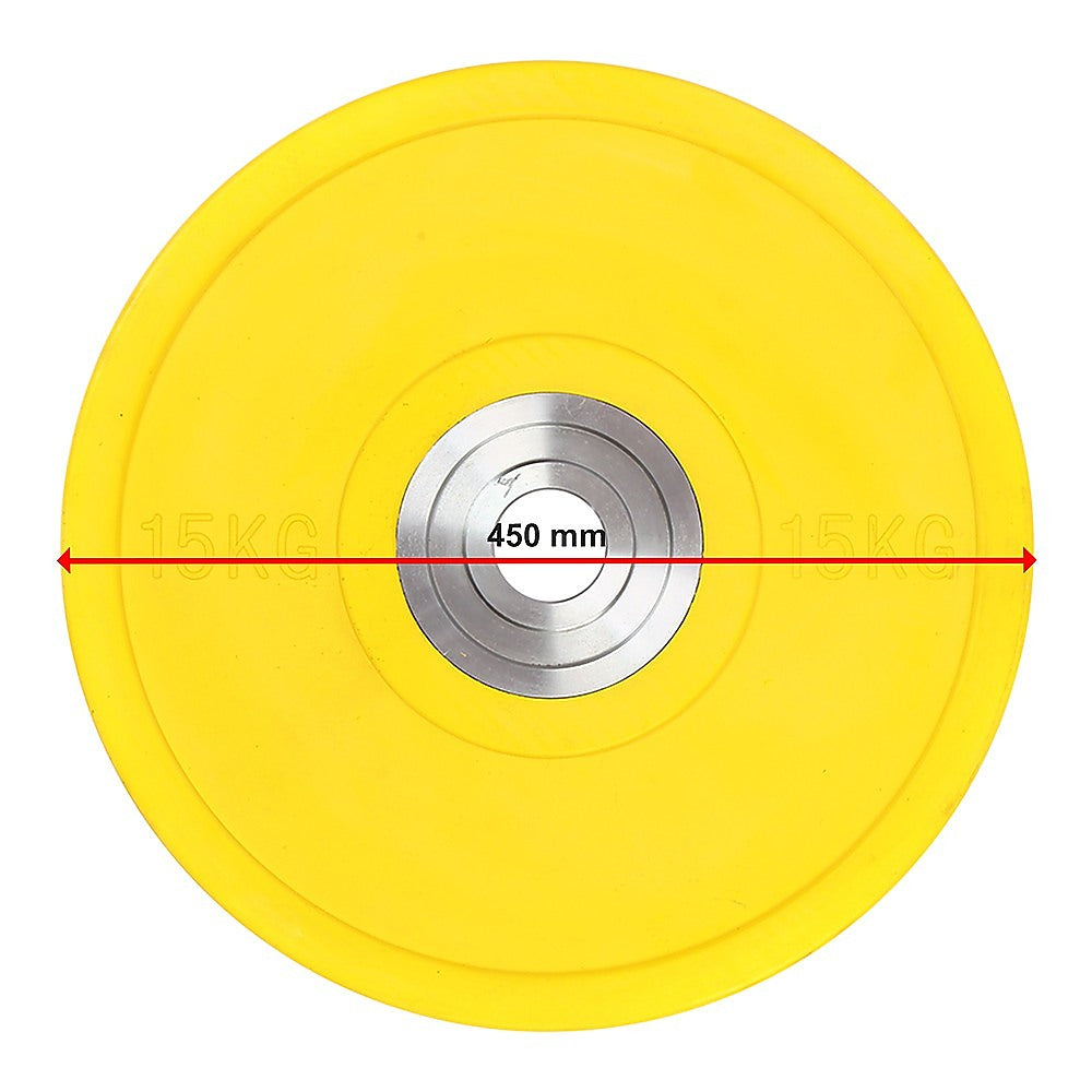 15KG PRO Olympic Rubber Bumper Weight Plate