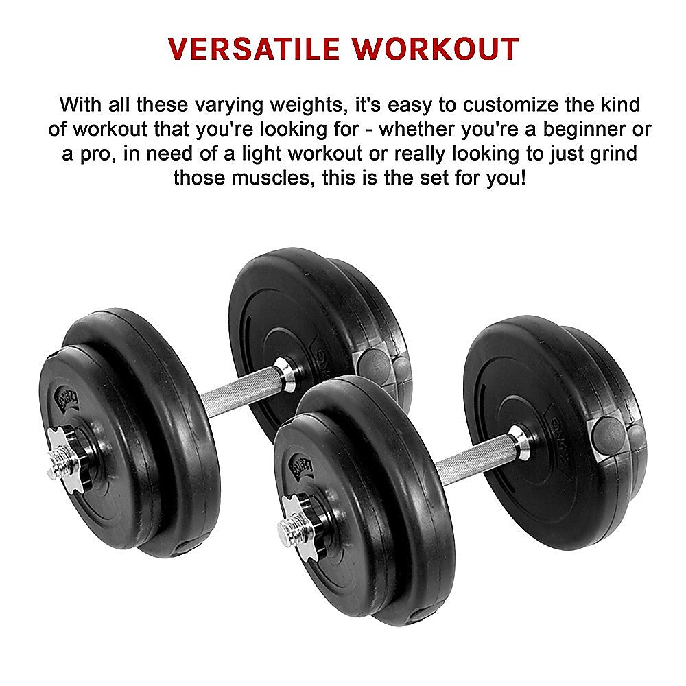 20KG Dumbbell Adjustable Weight Set