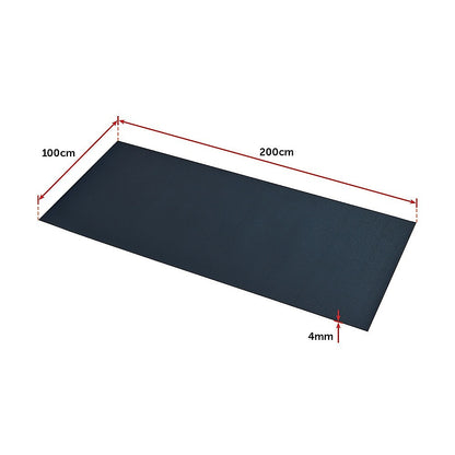 2m Gym Rubber Floor Mat Reduce Treadmill Vibration