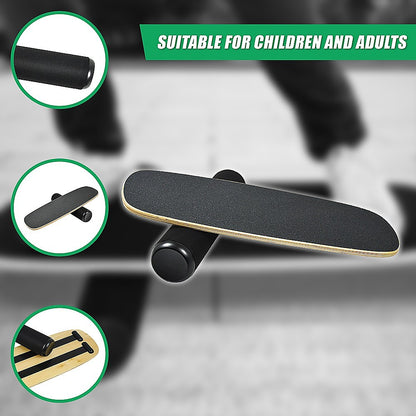 Balance Board Trainer with Stopper Wobble Roller