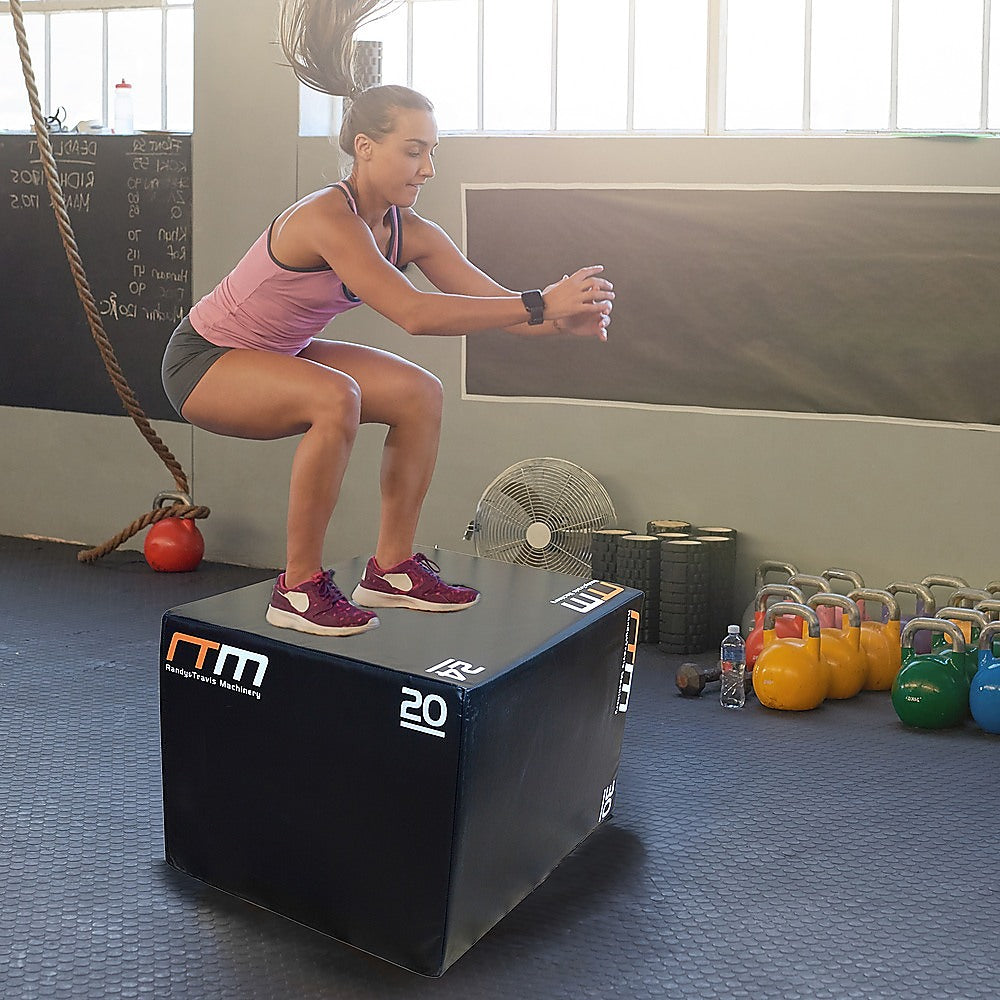 3 IN 1 Foam Plyo Games Plyometric Jump Box