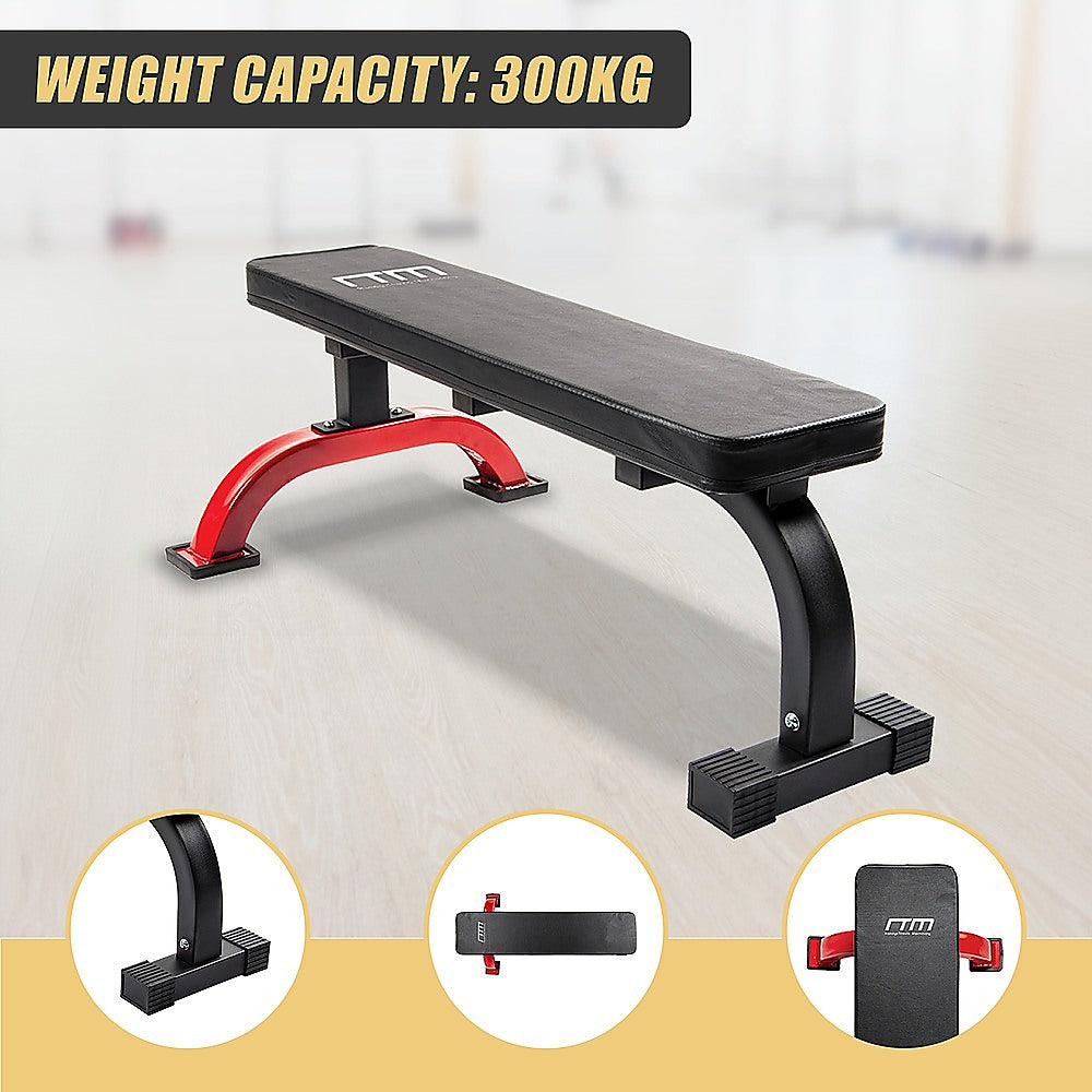 Fitness Flat Bench Weight Press Gym Home Strength Training Exercise