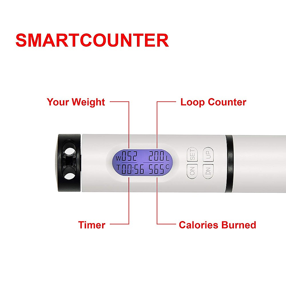 Skipping Rope Jump with Counter Smart Calorie Counting Adjustable Cable Ropeless