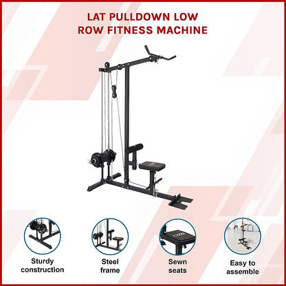 Lat PullDown Low Row Fitness Machine