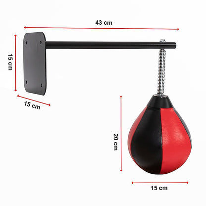 Speed Bag Boxing Punching Bag Wall Mount Reflex Training